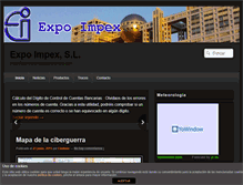 Tablet Screenshot of expoimpex.com